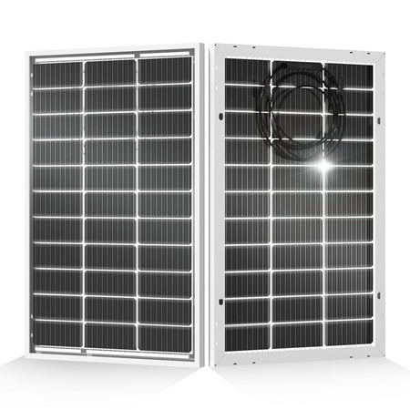 200 Watt Bifacial Solar Panel 2pcs 100 Monocrystalline Module Off Grid PV Power for Home, Camping, Boat, Shed Farm, RV,12V/24V Battery