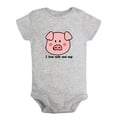 thumbnail image 2 of I Love Milk And Nap Funny Rompers For Babies, Animal Pig Pattern Jumpsuit, Newborn Baby Unisex Bodysuits, Infant Jumpsuits, Toddler 0-24 Months Kids One-Piece Oufits, 2 of 5