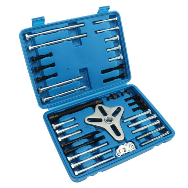 Extractor de polea de cigüeñal, 54 piezas Extractor de volante Kit de herramientas de extracción de placa de bloqueo del volante Juego de extractor de equilibrador armónico El mejor de su clase