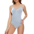 thumbnail image 3 of qolati Shapewear for Women Tummy Control Bodysuit Thong or Brief Sculpting Shaper Tank Top Bodysuits & Snatched Waist Body Suit, 3 of 4