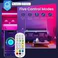 thumbnail image 2 of Controlador Wi-Fi de tira LED, receptor Wi-Fi inalámbrico Br-vie con control remoto IR de 24 teclas, control de voz con Alexa Google Assistant [Clase de eficiencia energética A+] JAMW Sencillez, 2 of 5