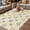 Yellow, variant on Spring Floral Outdoor Rug for Patio/Deck/Porch, Non-Slip Large Area Rug 5 x 7 Ft, Retro Flowers Leaves Botanical Light Blue Indoor Outdoor Rugs Washable Area Rugs, Camping Rug Carpet Runner