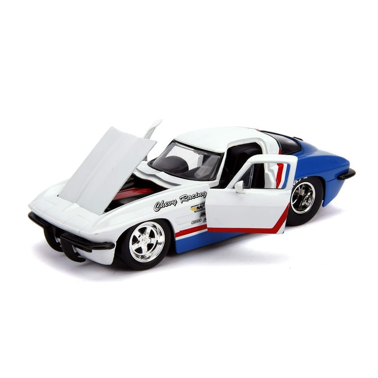 パリコレクション Jada Toys Stripe Red with Stingray Corvette Chevrolet 1963 Jada Toys