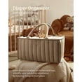 thumbnail image 3 of Baby Diaper Caddy Organizer, Stylish Storage Basket for Newborn Essentials and Diaper Station, Gift for Baby Shower, 3 of 5