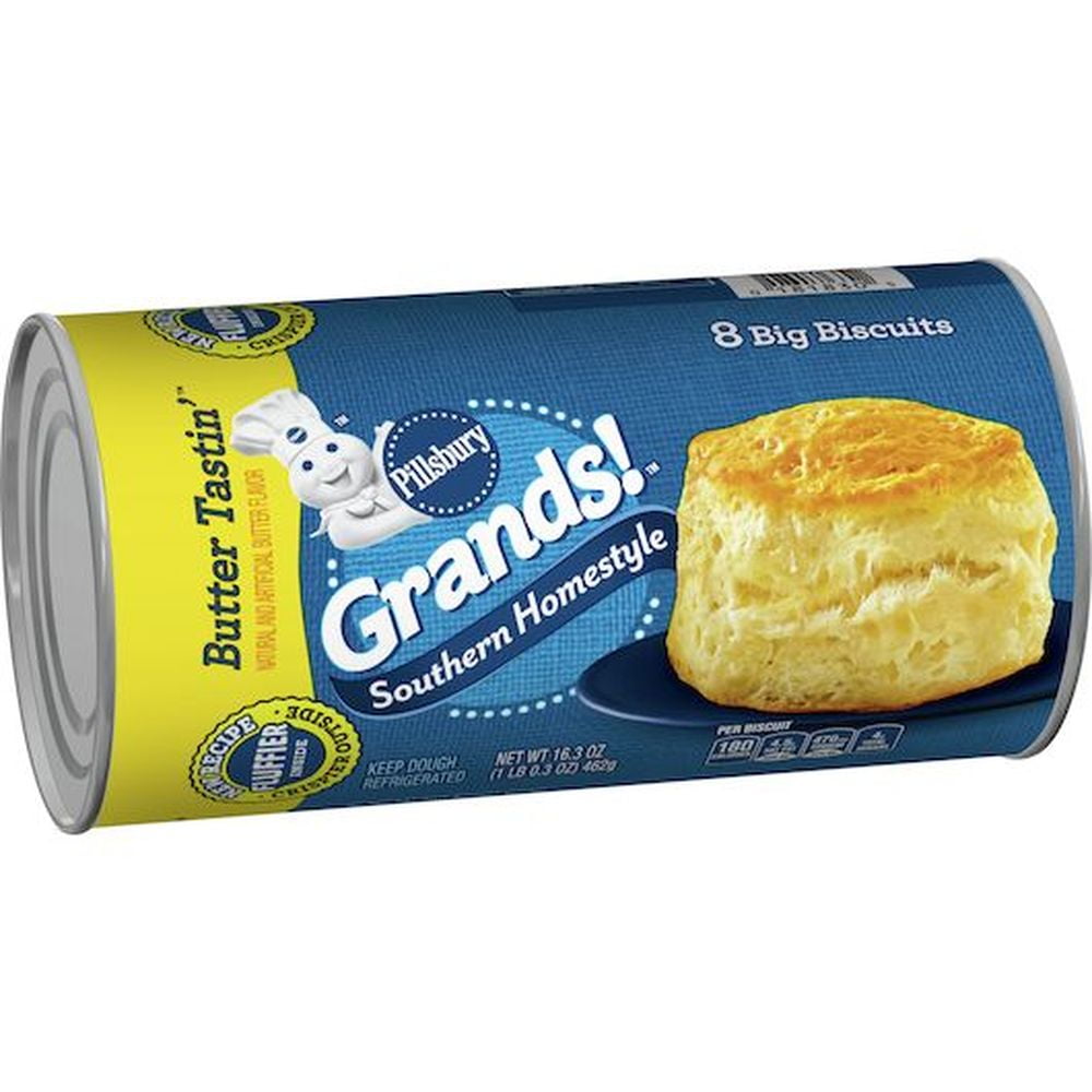 Pillsbury Grands Southern Homestyle Butter Tasting Biscuits, 16.3 Ounce -- 96 per Case.