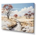 thumbnail image 2 of Designart "Snow Winters Beauty Pastoral II" Landscapes Canvas Art Print, 2 of 5