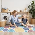 thumbnail image 6 of MeyJey Kitchen Rug Set 3 Piece, Non Slip Machine Washable Mats for Home Floor and Living Room，White/Blue/Red, 6 of 14