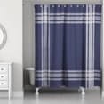 thumbnail image 2 of Creative Products Striped Navy Border 71x74 Shower Curtain, 2 of 2