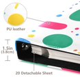 thumbnail image 3 of FORMRS 3 Ring Photo Album 4"x6" Self Adhesive Large Capacity PU Leather Cover, Colorful Round, 3 of 8
