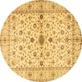 thumbnail image 1 of Ahgly Company Indoor Round Persian Brown Traditional Area Rugs, 5' Round, 1 of 4