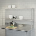 thumbnail image 2 of Flash Furniture Commercial Grade 430 Stainless Steel 18 Gauge NSF Certified 60" x 12" Metal Kitchen Double Overshelf, 2 of 10