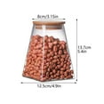 thumbnail image 2 of AMERTEER Airtight Glass Jar with Airtight Bamboo Lid Glass Food Storage Containers  Glass Kitchen Canisters  Clear Container for Coffee Bean Storage  Dry Goods  Cookie  Candy  Tea  Spices, 2 of 10