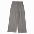thumbnail image 5 of Ccpelsie Girls Straight Leg Casual Pants Baggy Fit Lounge Sweatpants Elastic Waist Soft Joggers with Pockets Spring Everyday Wear(A01-Grey,4-6 Years), 5 of 7