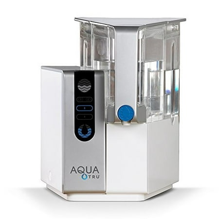 aquatru countertop water filter purification system with exclusive 4 - stage ultra reverse osmosis technology (no plumbing or installation required) | bpa