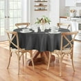 thumbnail image 6 of 210GSM Round Table cloth, Water Resistance Microfiber Tablecloth, Decorative Fabric Circular Table Cover for Outdoor and Indoor Use (Grey, 60 Inch Diameter), 6 of 6