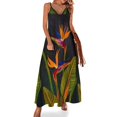 thumbnail image 1 of Vestido sin mangas con pájaros Vestidos largos Vestido de playa, 1 of 7