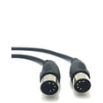 thumbnail image 1 of 6 Feet (ft) MIDI Cable with 5 Pin DIN Connector, Black (5 Pack), 1 of 4