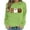 Green Sweatshirts, variant on Jsaierl Halloween Sweatshirts Women Funny Pumpkin Graphic Pullovers Soft Classic Round Neck Long Sleeve Sweater Tops Halloween Party Supplies, Sizes S-2XL