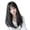 Black, variant on Long Straight Wig with Bangs for Women, High Density Synthetic Wig Natural Looking Hair Wig(Black,One Size)