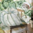 thumbnail image 5 of Sheer Curtains 108 inches Long, Fall Thanksgiving Pumpkin Cabbage Leaves Plaid Light Filtering Sheer Window Curtains Rod Pocket Voile Drapes for Bedroom Living Room, 52"W x 108"L 2 Panels, 5 of 7