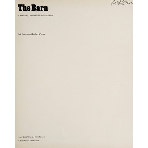 Pre-Owned The Barn: A Vanishing Landmark in North America (Hardcover) 0821204882 9780821204887