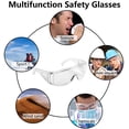 thumbnail image 5 of Safety Goggles Over Glasses (Pack of 3) Medical Goggles eye protection Goggles Shooting Glasses Splash proof Chemical Splash Impact Resistant Enclosed Anti-Scratch Anti-Fog Anti-Dust Anti-UV, 5 of 7