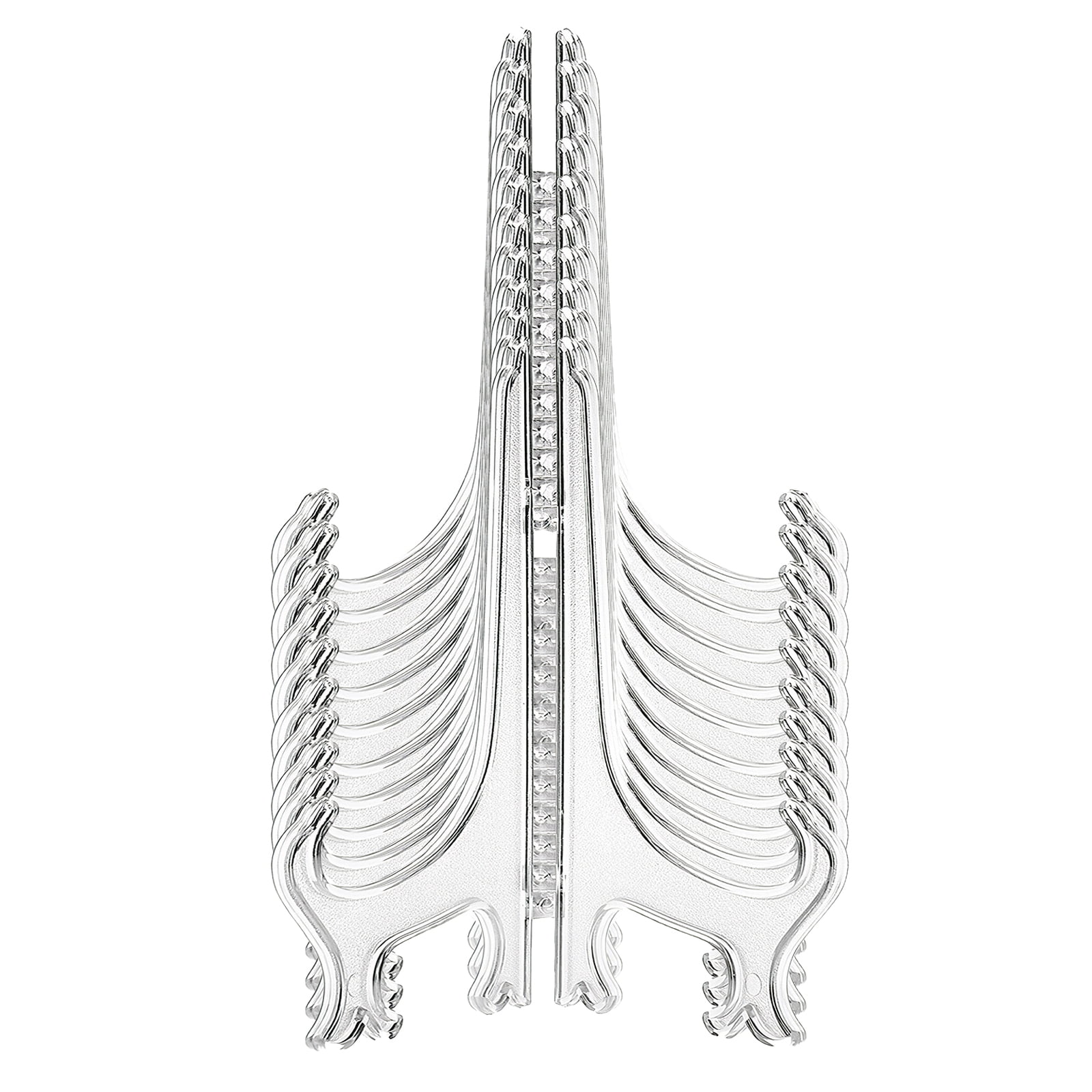 Toma 4inch Plastic Easel Plate Stands 10 Pieces Foldable Plate Display