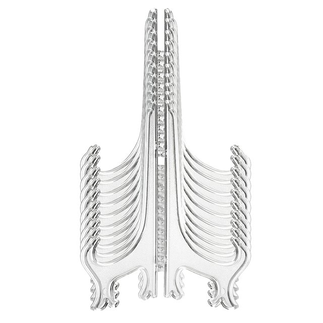 Soportes De Placa De Caballete De Plástico De 4 Pulgadas, Estantes De Exhibición De Placa Plegable De 10 Piezas, Soporte De Tarjeta De Construcción Triangular, Soporte De Té Ligero Vogacara HA027913-04