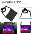 thumbnail image 4 of Decase Silicone Case for iPad 10th Generation 10.9 Inch (2022 Model) - Light Weight Anti Slip Kids Friendly Shockproof Shoulder Strap Soft Hand Strap Protective Bumper Cover, Black+Black, 4 of 7