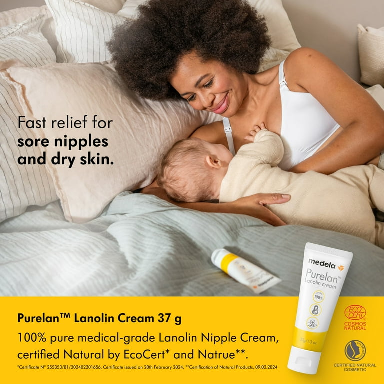 Medela Purelan Lanolin Cream for Breastfeeding, 100% Natural, 1.3