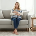 thumbnail image 3 of [IN 2xZT44-1] Set of 2 Square Geometric Pattern Throw Pillow (With or Without Inserts), 3 of 11