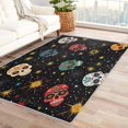 thumbnail image 2 of Colorful Sugar Skull Area Rug 5x8, Mexican Rugs for Living Room, Day of The Dead Carpet, Soft Non Slip Machine Washable Fluffy Easy Clean, for Bedroom Dining Room Floor Home Decor Rug Ch&-89, 2 of 7