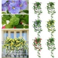thumbnail image 2 of Artificial Flowers Petunia, Flowers Outdoor UV Resistant Greenery Shrubs Indoor Outside Hanging Planter Home Porch Garden Farmhouse Decor Housewarming Decoration, 2 of 6