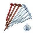 thumbnail image 2 of LOLIPPYY 100 Pcs Vis et Bouchons Muraux Auto-Tapotage Vis Argent Acier Carbone, 2 of 6