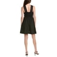 thumbnail image 2 of Taylor womens  Linen-Blend Mini Dress, 4, Black, 2 of 3