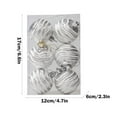 thumbnail image 3 of KOYPTL 6Pcs 2.36In Christmas Ball Ornaments Set for Tree,Shatterproof Glittering Hanging Bulbs Pendants for Christmas Tree Porch Lawn Yard Holiday Decorations for Xmas Birthday Home Party Supplies, 3 of 6