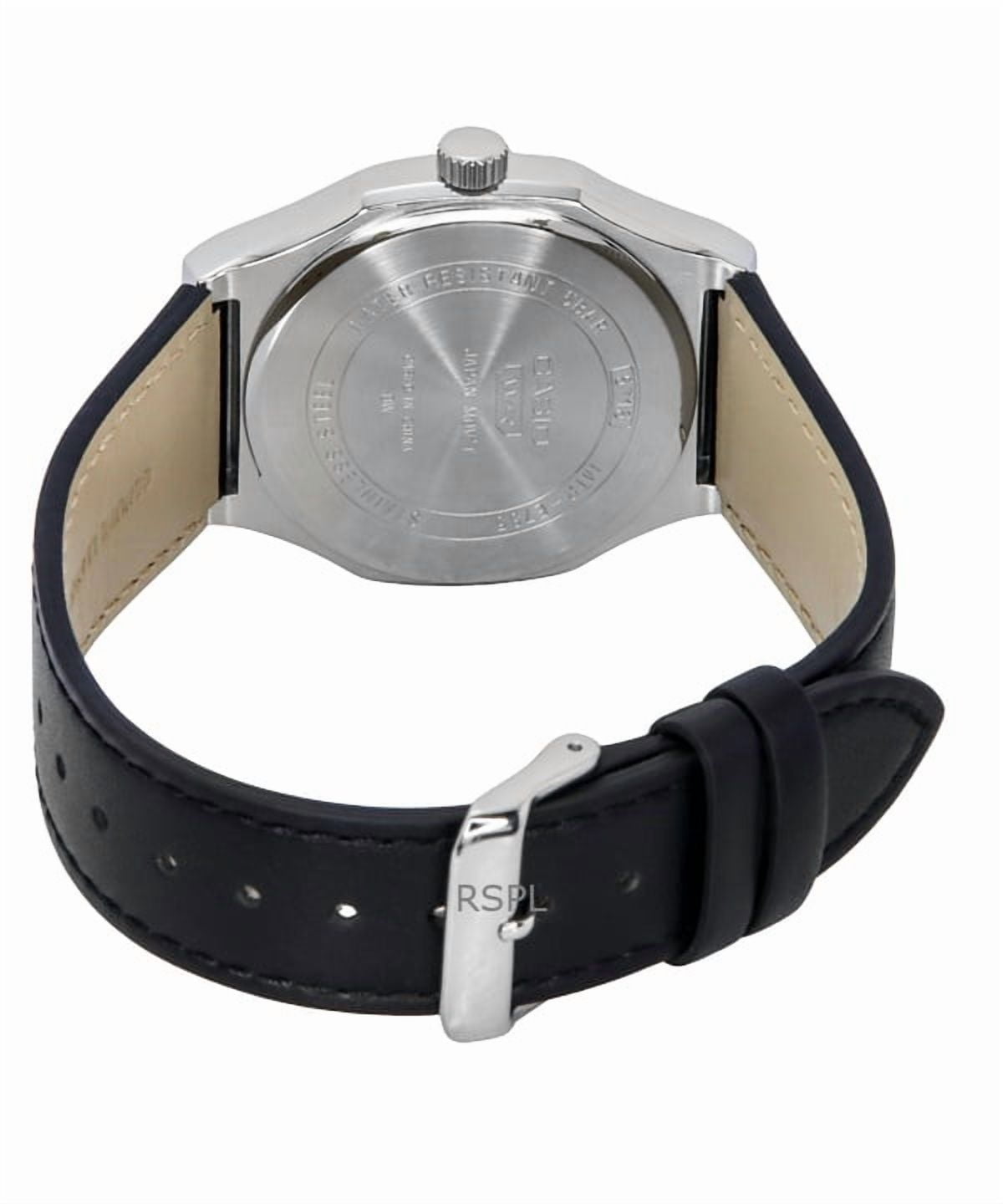 Casio Standard Analog Leather Strap Grey Dial Quartz MTP-E735L-8AV