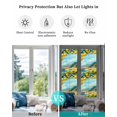 thumbnail image 4 of Window Privacy Film Summer Lemon Stained Glass Window Film Decorative Sun Block Window Cover Coastal Ocean Beach Mountain Town Window Clings Static Adhesive Sticker for Bathroom 23.6"x78.7", 4 of 7
