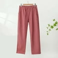 thumbnail image 2 of zbxnLI Women's Pj Lounge Pants Elastic Waist Soft Pajama Pants Comfy Bottoms Sleep Pants for Women, 2 of 7