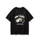 thumbnail image 3 of Camiseta informal de algodón para hombre con estampado de gato divertido. Transpirable, holgada para verano y lavable a máquina., 3 of 7