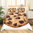 thumbnail image 2 of Erosebridal Chocolate Cookie Duvet Cover King, Biscuit Dessert Comforter Cover King, Microfiber 3pcs (No Comforter), 2 of 6