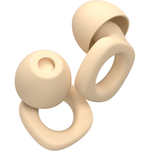 Audree Soft Ear plugs for Sleeping,Reusable Earplugs & 28dB Noise Reduction, Beige
