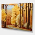 thumbnail image 3 of Designart ' Orange Autumn Trees At Sunrise ' Farmhouse Canvas Wall Art Print, 3 of 4