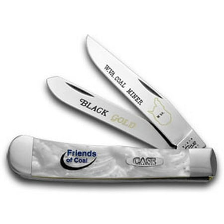 - CASE XX Collector's Friends of Coal West Virginia White Pearl Trapper 1/600 Pocket Knife Knives