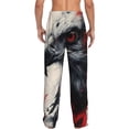 thumbnail image 6 of Cauagu Red Black Ink Style Bald Eagle Mens Pajama Pants Sleep & Lounge Pants,PJ Bottoms with Pockets-X-Large, 6 of 7