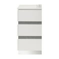 thumbnail image 3 of Benjara Ara 63 Inch Wide Dresser, 6 Drawers, Crystal Accents, White Laminate Finish, 3 of 6