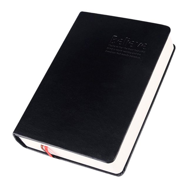 ZLight Thick Bible Notebook Home Retro Style Journaling Taking Note Notebook White Edge 17.3x12.5x3.5cm