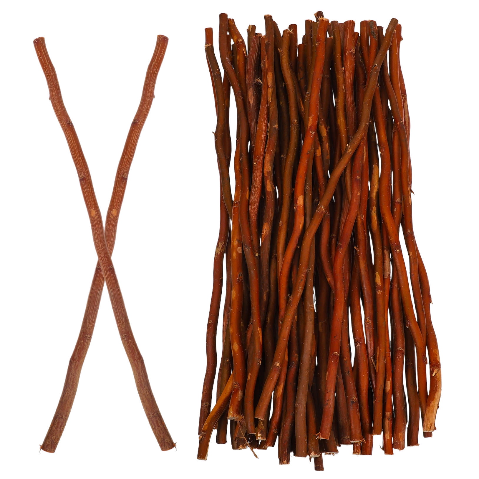 GOOHOCHY  50 Pcs Birch Sticks for Decorating Logs Greenery Child Brown