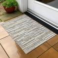 thumbnail image 6 of Addison Rugs Chantille Indoor/Outdoor Transitional Stripes Taupe Washable Rectangle Rug, 1'8" x 2'6", 6 of 6