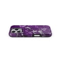 thumbnail image 4 of DesignSkinz Scratch-Resistant Hard Slim Case Compatible with iPhone 11 (Compatible with MagSafe) - Purple Marble & Digital Silver Foil V2, 4 of 9